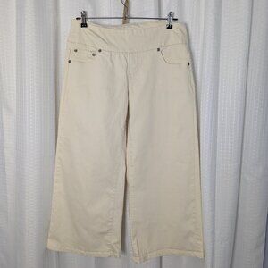 Chadwicks Flare Ankle pants, Off white, Size 6